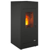 Vulcano Silenzio UP Pelletofen – Komplettpaket mit Anschlussset oben, 9,2 kW